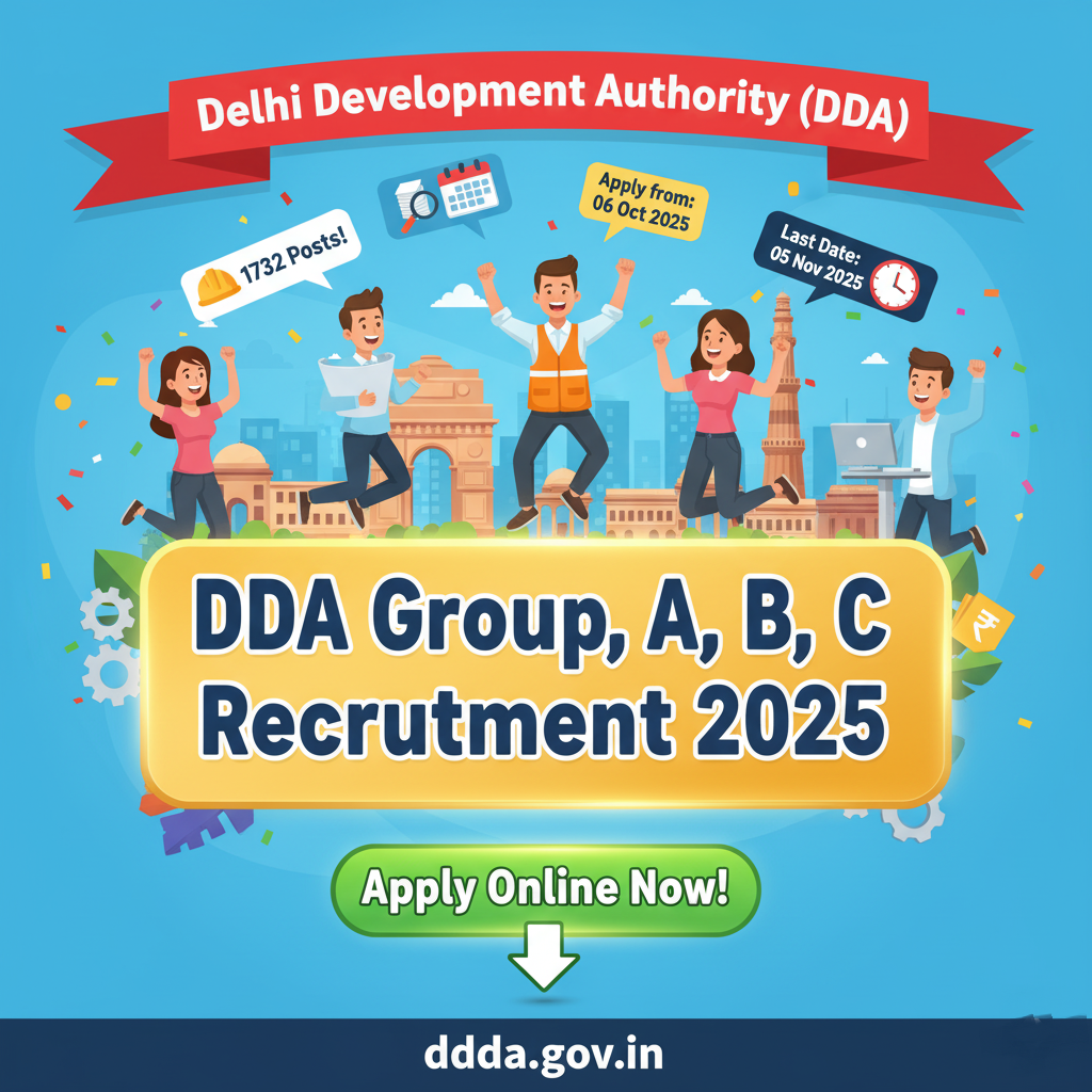 DDA Group A, B, C Recruitment 2025