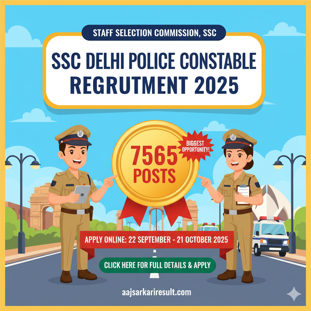 SSC Delhi Police Constable Recruitment 2025