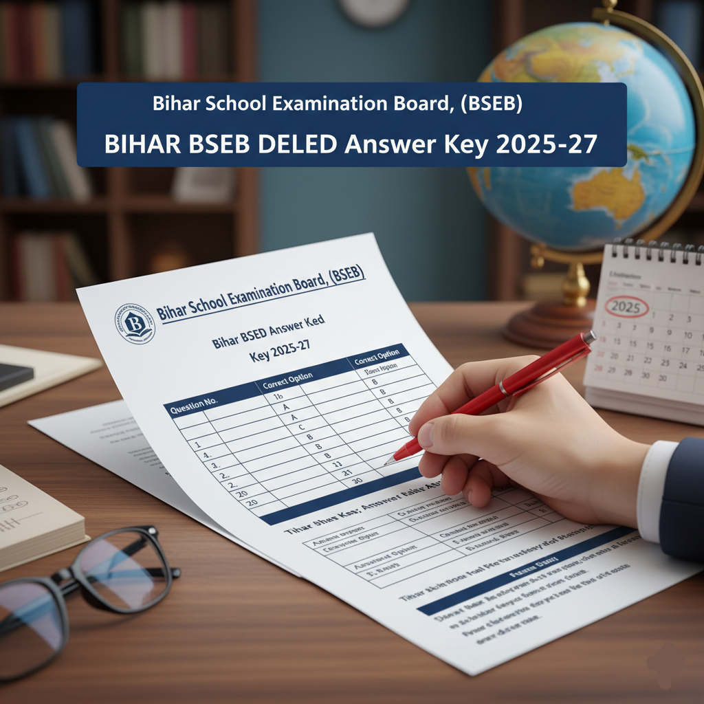 Bihar School Examination Board, Patna (BSEB) Bihar BSEB DELED Answer Key 2025