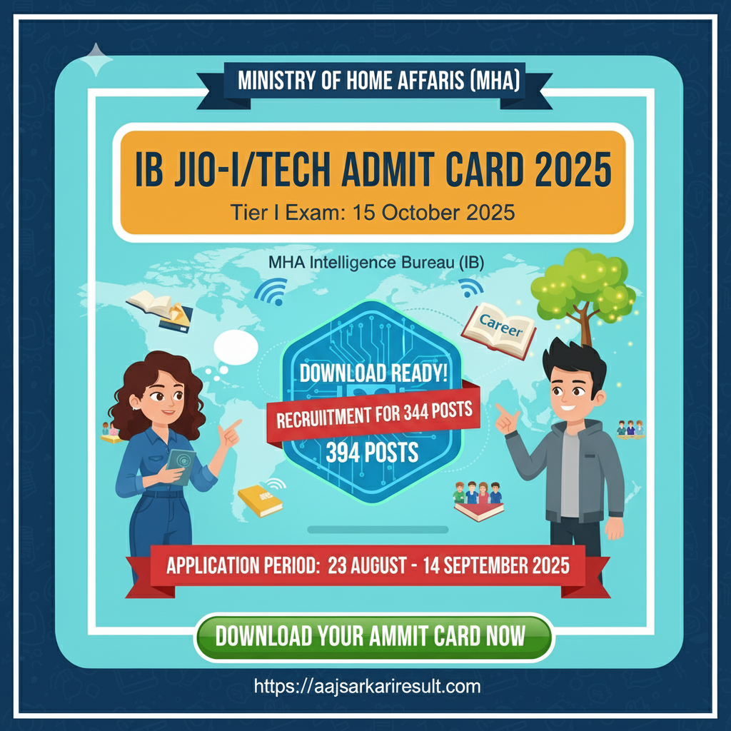 IB JIO-II Tech Admit Card 2025