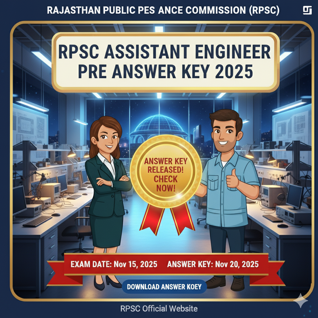 RPSC Assistant Engineer Pre Answer Key 2025
