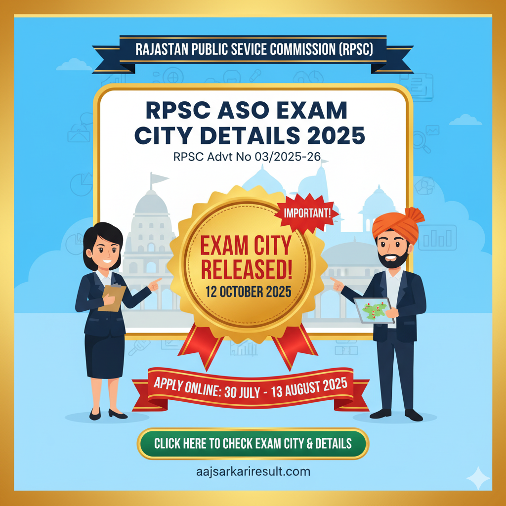 RPSC Assistant Statistical Officer (ASO) Admit Card 2025