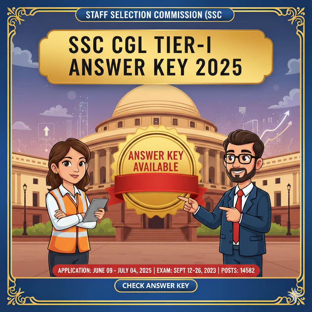SSC CGL Tier-I Answer Key 2025 – Soon