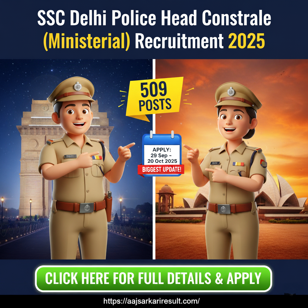 SSC Delhi Police Constable Executive Form 2025 (7565 Posts)