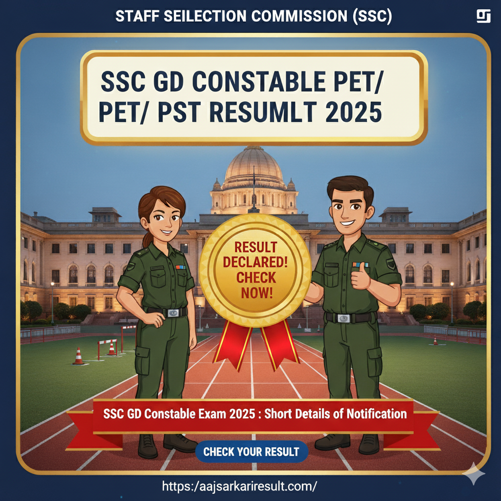 SSC GD Constable PET PST Result 2025