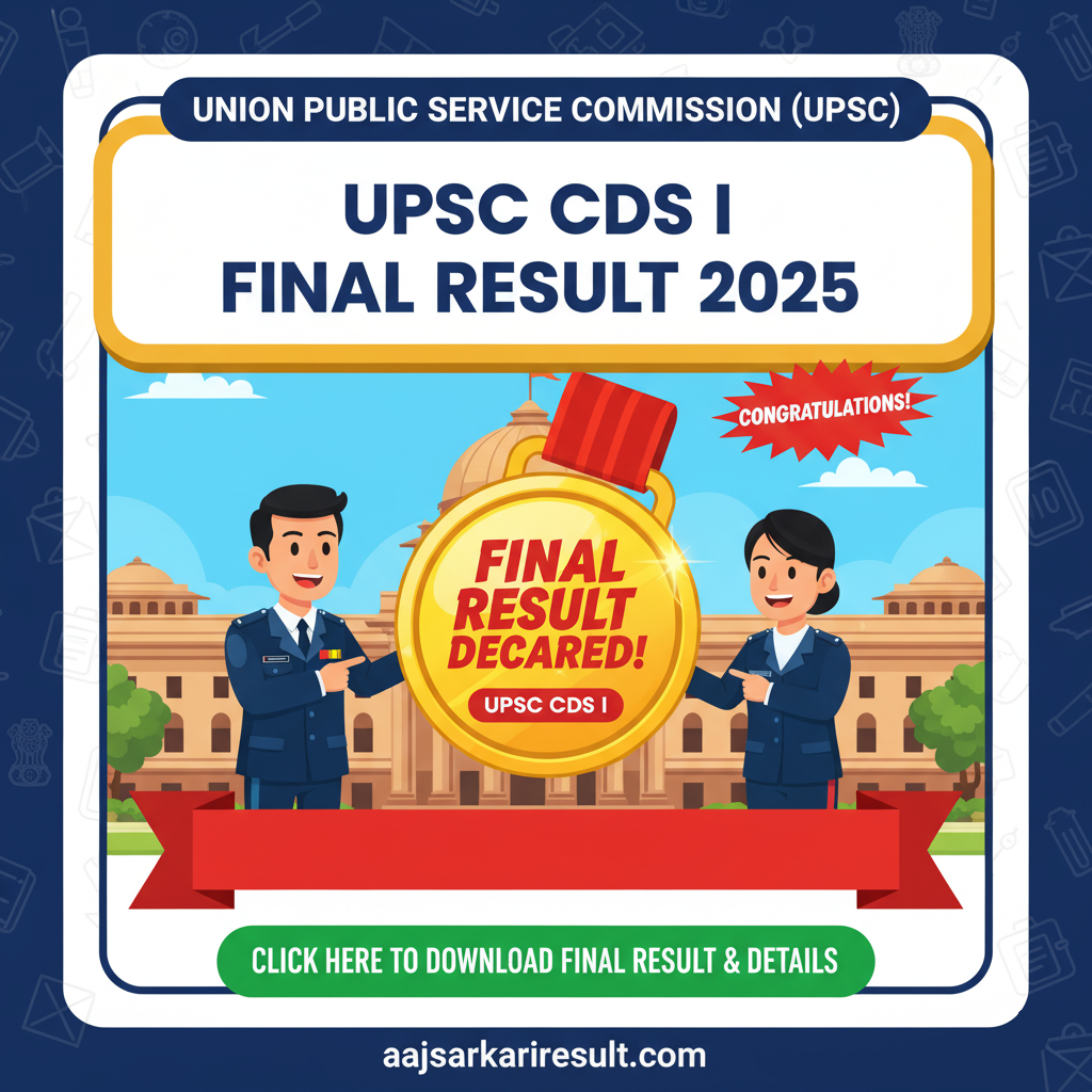 UPSC CDS I Final Result 2025
