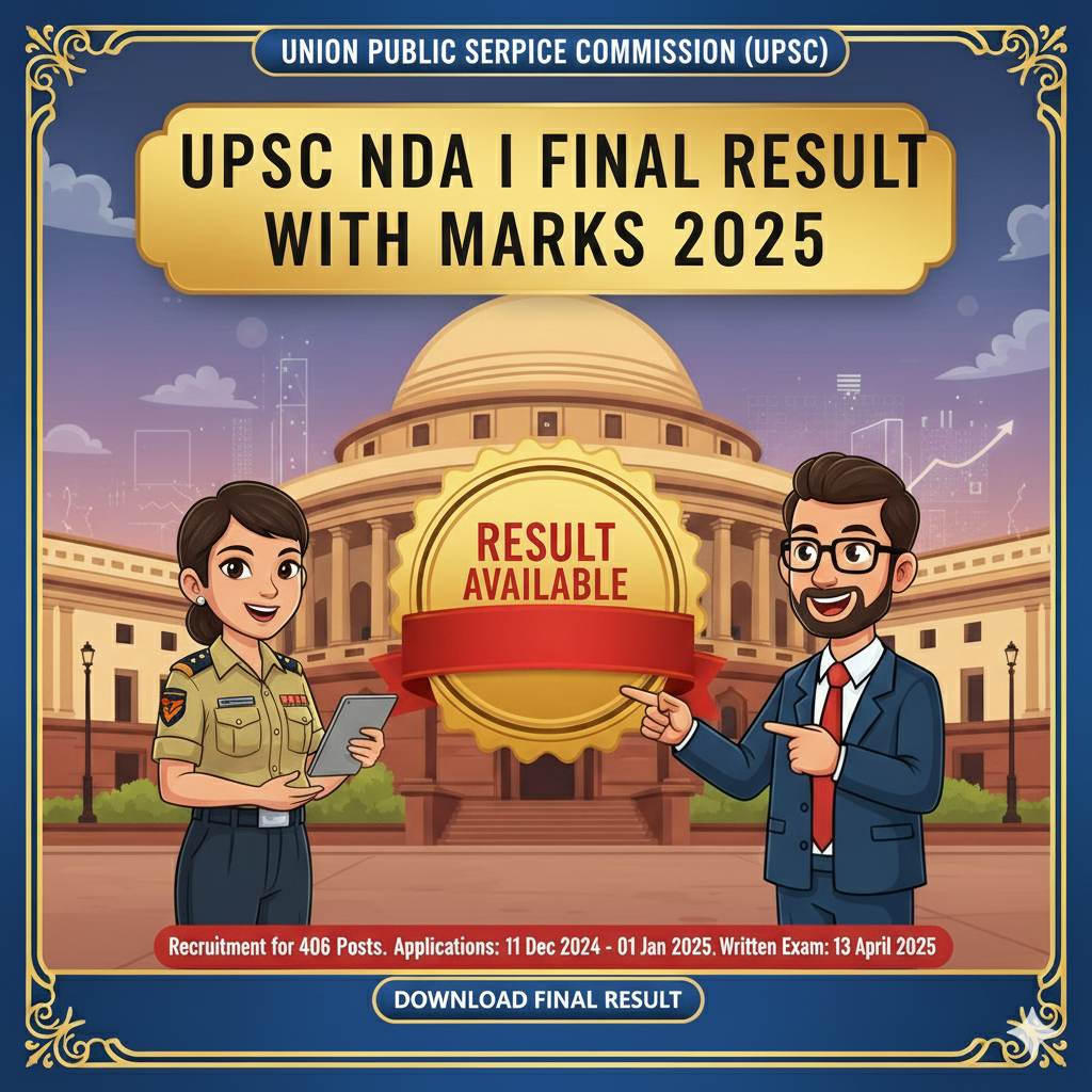 UPSC NDA I Final Result 2025 Out Direct Link