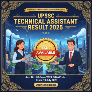 UPSSSC Technical Assistant Group C Result 2025