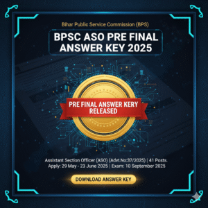 PSC ASO Pre Final Answer Key 2025
